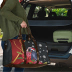 Australia Palm Cockatoo Christmas Travel Bag Probosciger Aterrimus Waratah Merry Chrissie - Aussie Hoodie