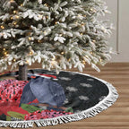 Australia Palm Cockatoo Christmas Tree Skirt Probosciger Aterrimus Waratah Merry Chrissie - Aussie Hoodie