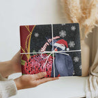 Australia Palm Cockatoo Christmas Wrapping Paper Probosciger Aterrimus Waratah Merry Chrissie - Aussie Hoodie