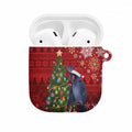 Australia Palm Cockatoo Christmas AirPods Case Goliath Cockatoo Santa Merry Chrissie - Aussie Hoodie