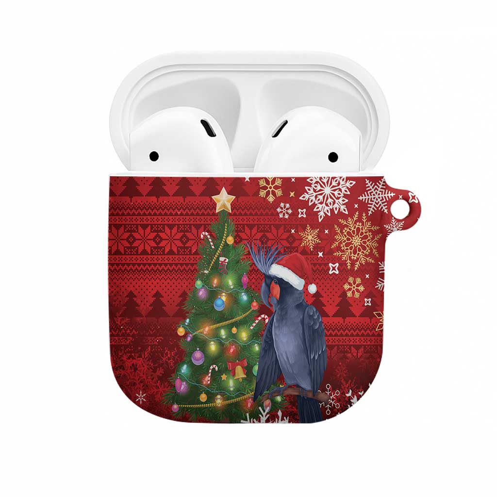 Australia Palm Cockatoo Christmas AirPods Case Goliath Cockatoo Santa Merry Chrissie - Aussie Hoodie