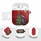 Australia Palm Cockatoo Christmas AirPods Case Goliath Cockatoo Santa Merry Chrissie - Aussie Hoodie