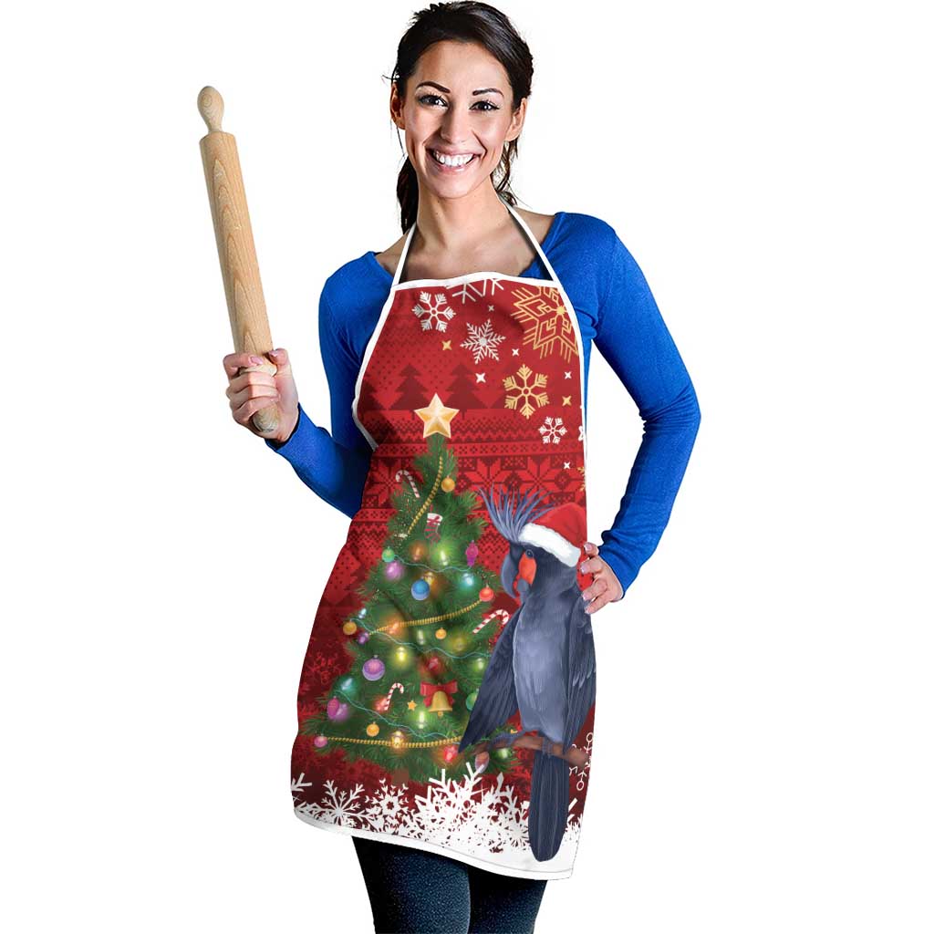 Australia Palm Cockatoo Christmas Apron Goliath Cockatoo Santa Merry Chrissie - Aussie Hoodie