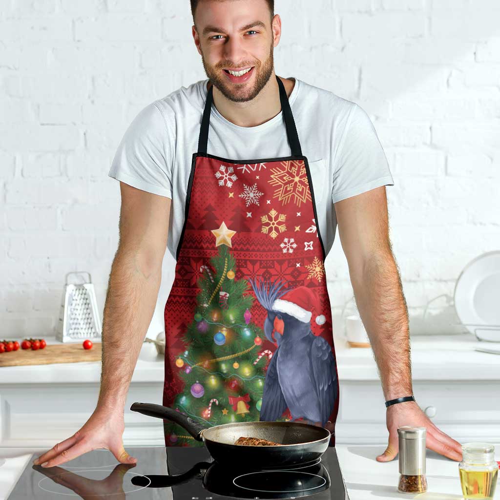 Australia Palm Cockatoo Christmas Apron Goliath Cockatoo Santa Merry Chrissie - Aussie Hoodie
