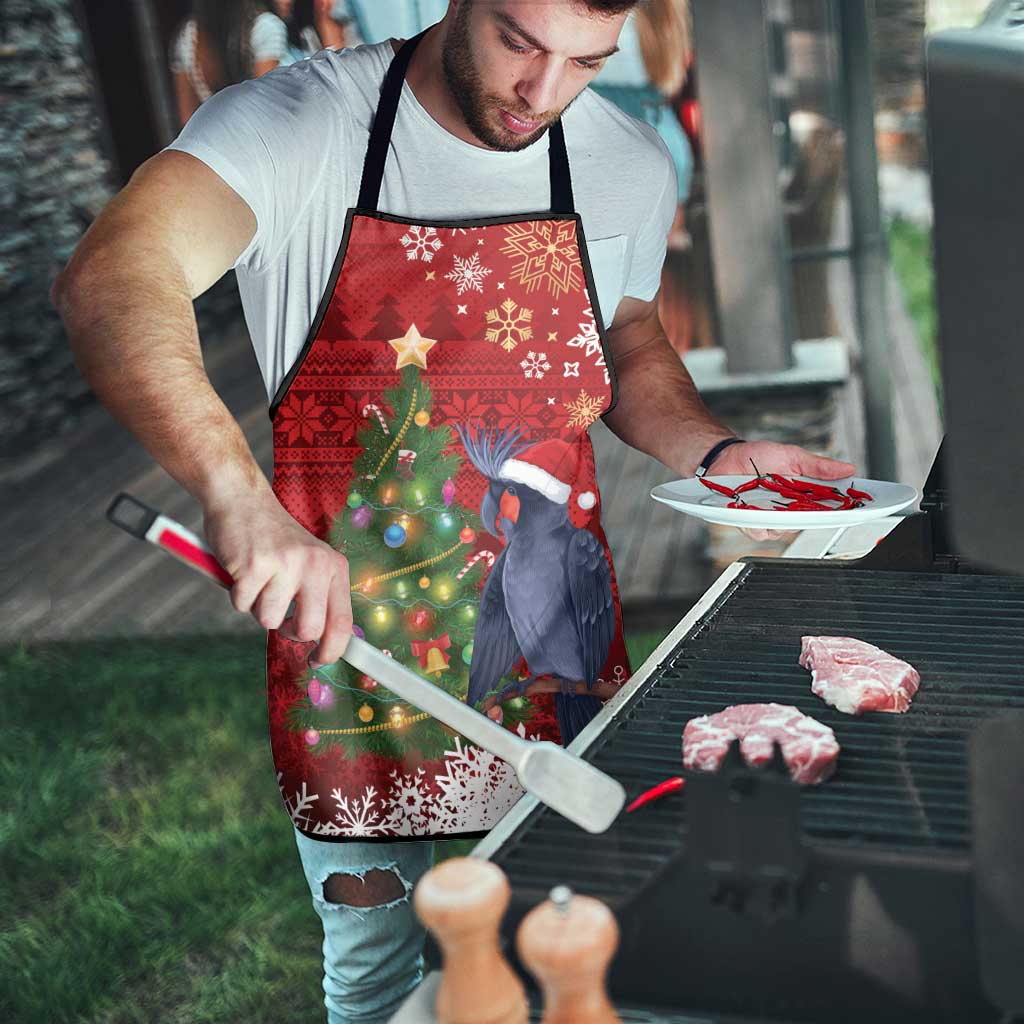 Australia Palm Cockatoo Christmas Apron Goliath Cockatoo Santa Merry Chrissie - Aussie Hoodie