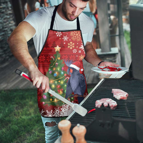 Australia Palm Cockatoo Christmas Apron Goliath Cockatoo Santa Merry Chrissie - Aussie Hoodie