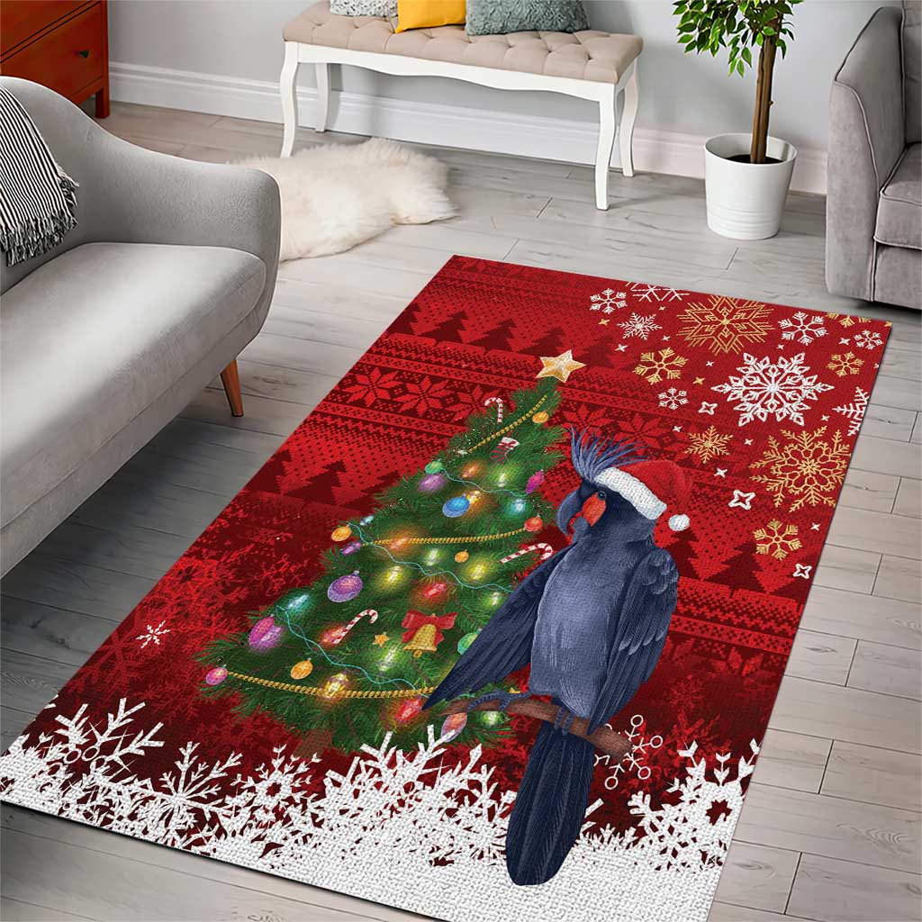 Australia Palm Cockatoo Christmas Area Rug Goliath Cockatoo Santa Merry Chrissie - Aussie Hoodie