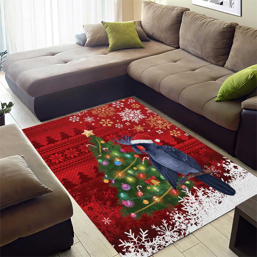 Australia Palm Cockatoo Christmas Area Rug Goliath Cockatoo Santa Merry Chrissie - Aussie Hoodie