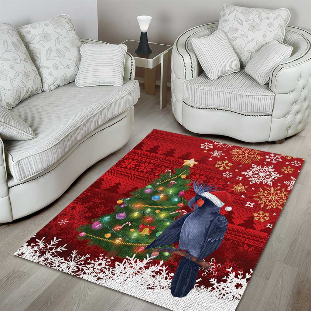 Australia Palm Cockatoo Christmas Area Rug Goliath Cockatoo Santa Merry Chrissie - Aussie Hoodie