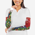 Australia Palm Cockatoo Christmas Arm Sleeves Goliath Cockatoo Santa Merry Chrissie - Aussie Hoodie