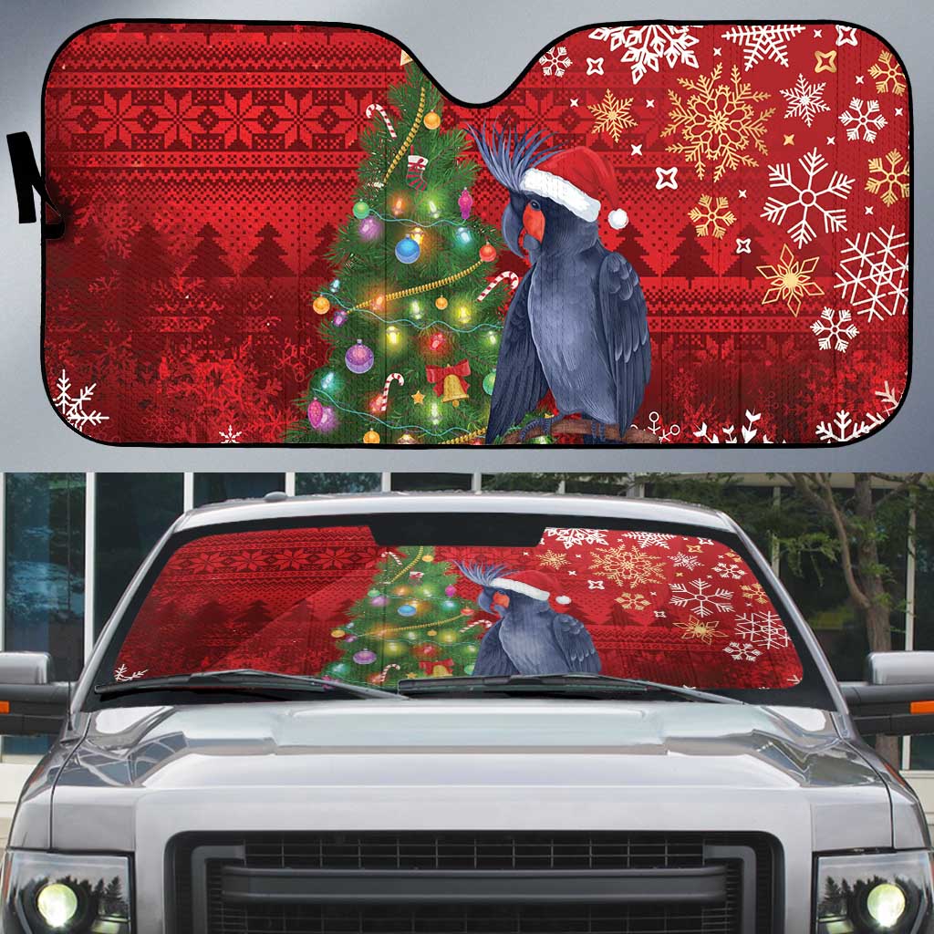 Australia Palm Cockatoo Christmas Auto Sun Shade Goliath Cockatoo Santa Merry Chrissie - Aussie Hoodie