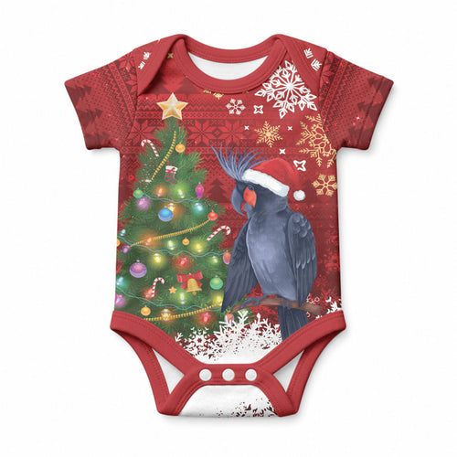 Australia Palm Cockatoo Christmas Baby Onesie Goliath Cockatoo Santa Merry Chrissie