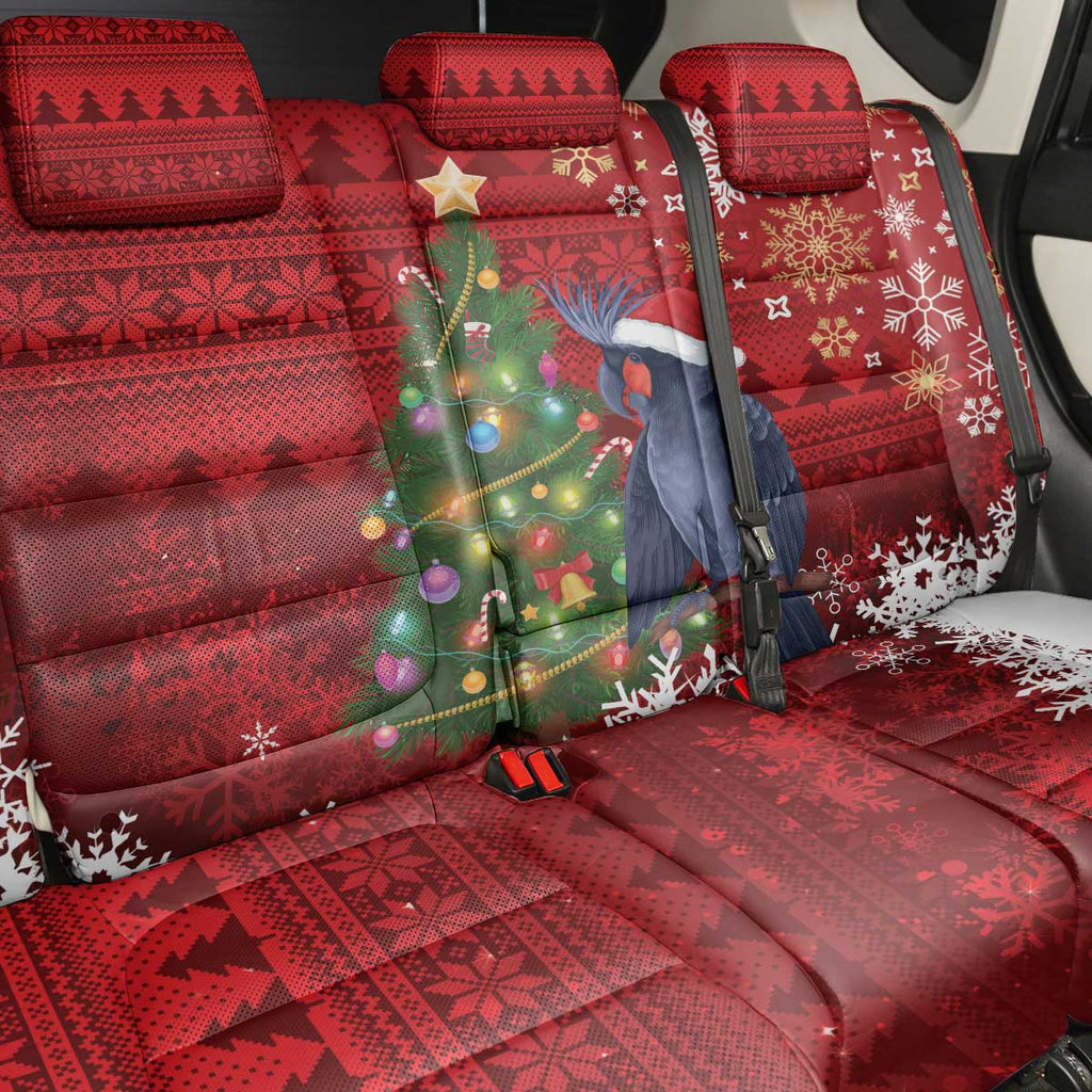 Australia Palm Cockatoo Christmas Back Car Seat Cover Goliath Cockatoo Santa Merry Chrissie - Aussie Hoodie