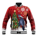 Australia Palm Cockatoo Christmas Baseball Jacket Goliath Cockatoo Santa Merry Chrissie - Aussie Hoodie