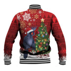 Australia Palm Cockatoo Christmas Baseball Jacket Goliath Cockatoo Santa Merry Chrissie - Aussie Hoodie