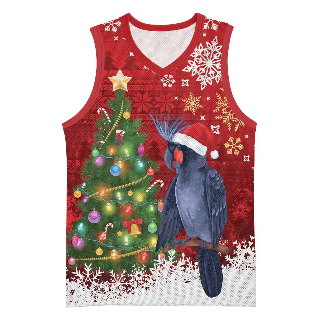 Australia Palm Cockatoo Christmas Basketball Jersey Goliath Cockatoo Santa Merry Chrissie - Aussie Hoodie