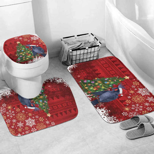 Australia Palm Cockatoo Christmas Bathroom Set Goliath Cockatoo Santa Merry Chrissie - Aussie Hoodie
