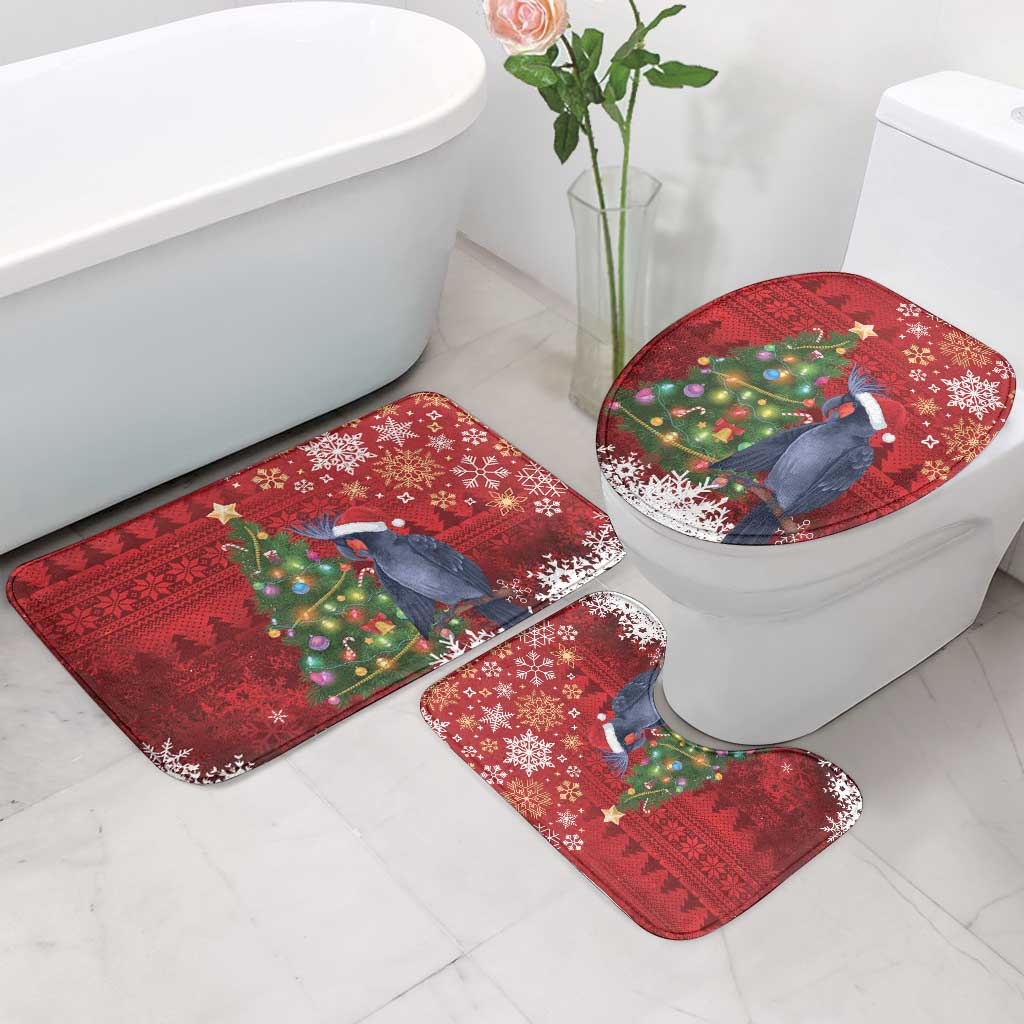 Australia Palm Cockatoo Christmas Bathroom Set Goliath Cockatoo Santa Merry Chrissie - Aussie Hoodie