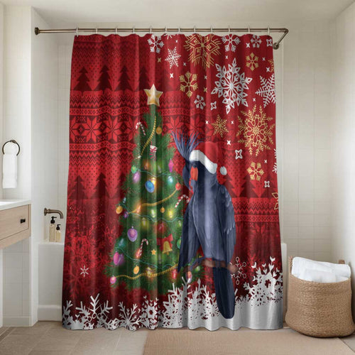 Australia Palm Cockatoo Christmas Bathroom Set Goliath Cockatoo Santa Merry Chrissie - Aussie Hoodie