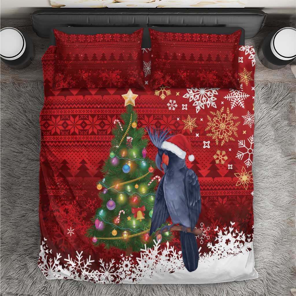 Australia Palm Cockatoo Christmas Bedding Set Goliath Cockatoo Santa Merry Chrissie - Aussie Hoodie