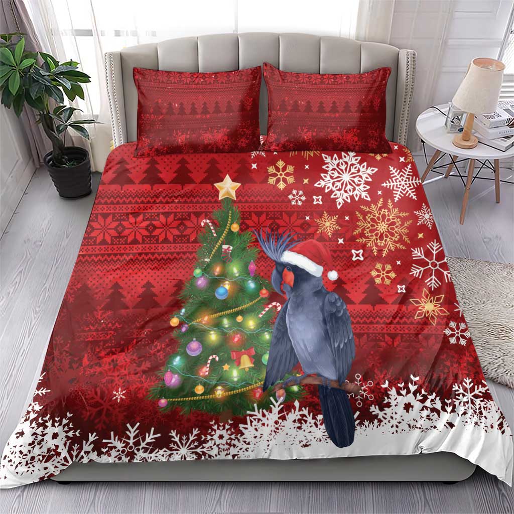 Australia Palm Cockatoo Christmas Bedding Set Goliath Cockatoo Santa Merry Chrissie - Aussie Hoodie