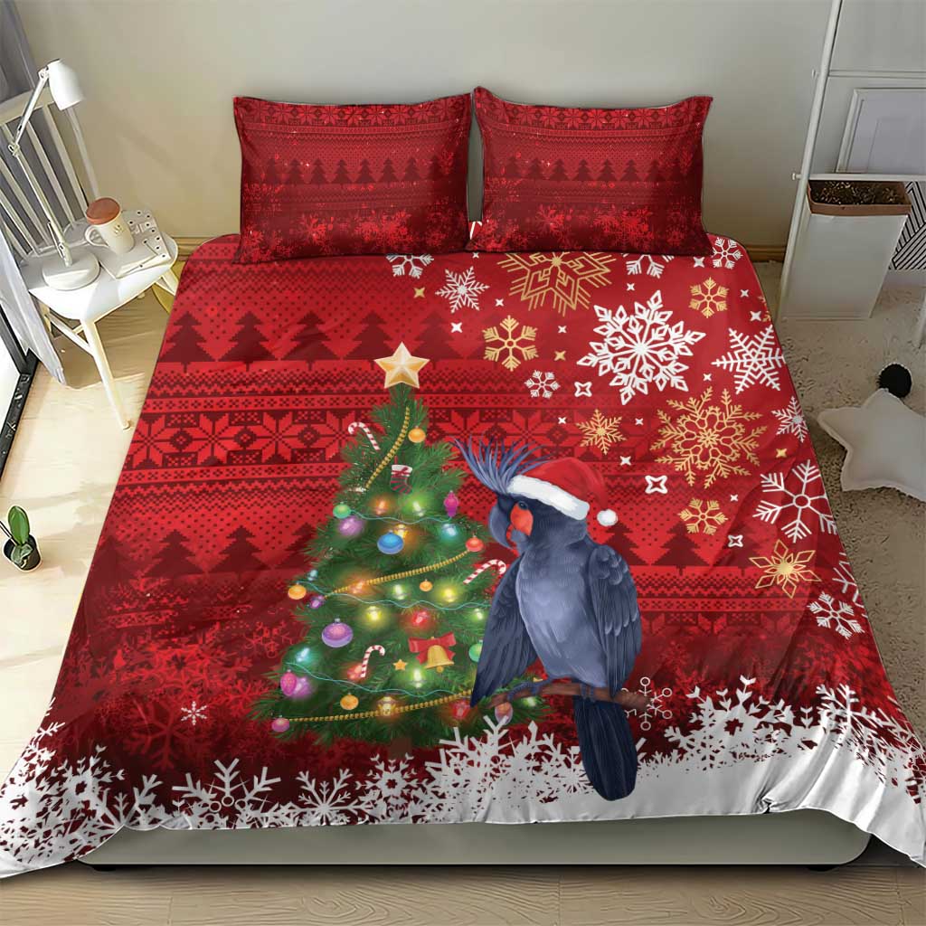 Australia Palm Cockatoo Christmas Bedding Set Goliath Cockatoo Santa Merry Chrissie - Aussie Hoodie