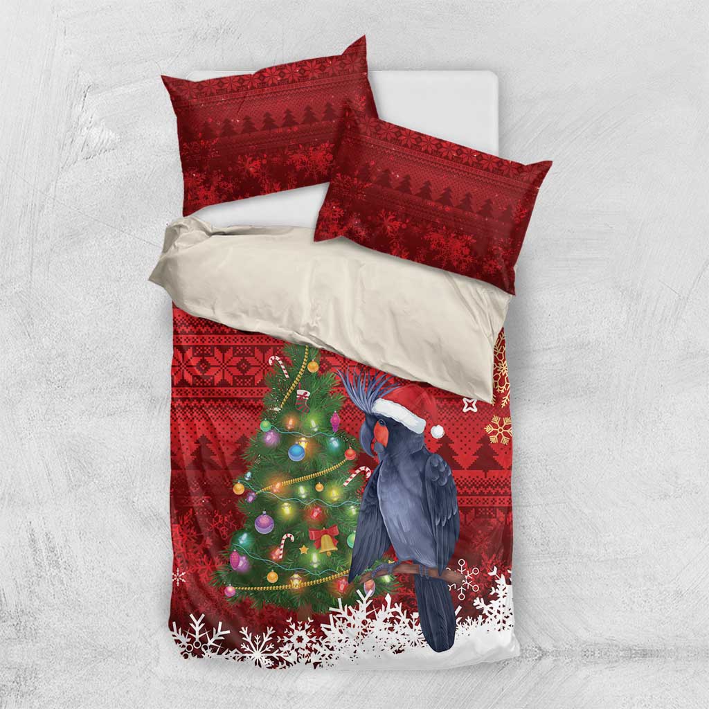 Australia Palm Cockatoo Christmas Bedding Set Goliath Cockatoo Santa Merry Chrissie - Aussie Hoodie