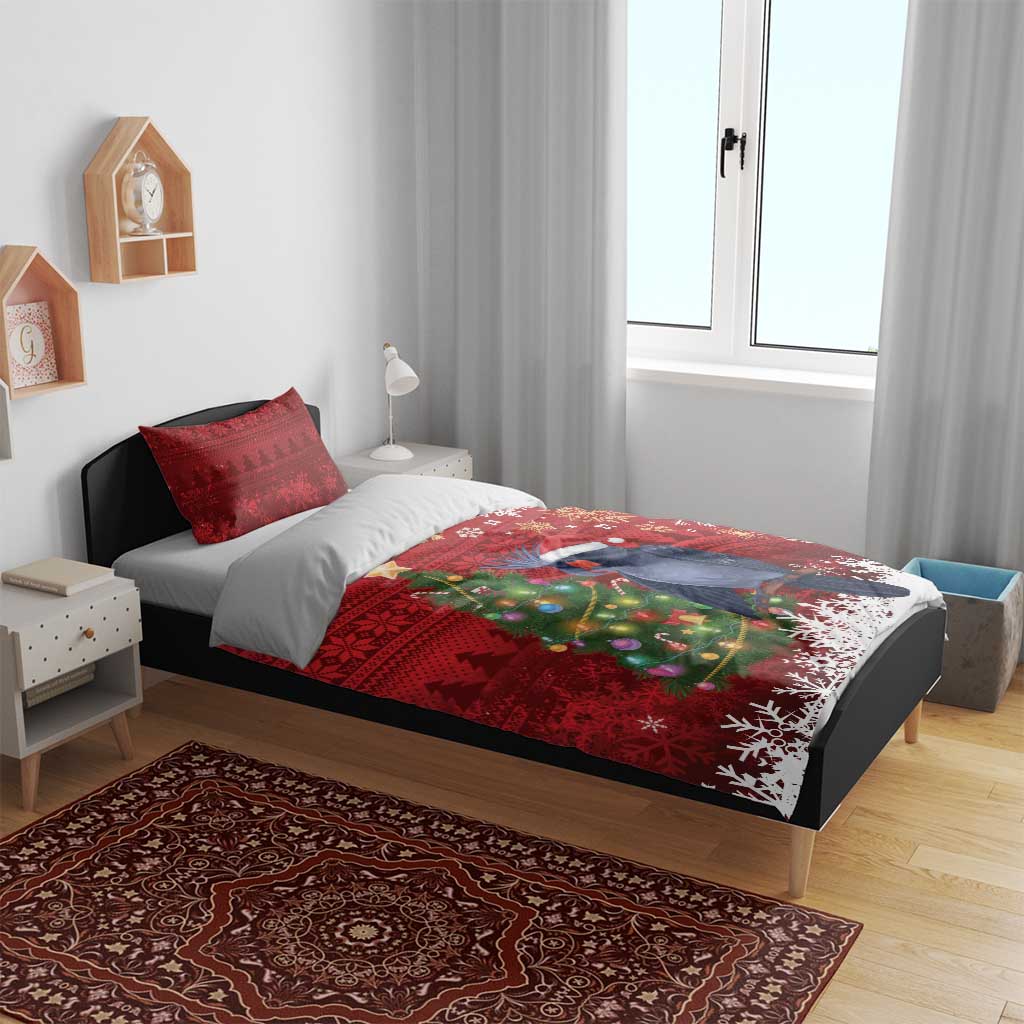 Australia Palm Cockatoo Christmas Bedding Set Goliath Cockatoo Santa Merry Chrissie - Aussie Hoodie