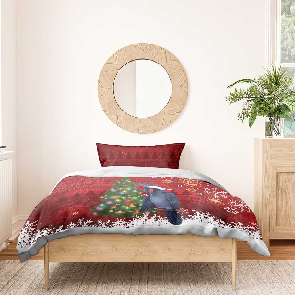 Australia Palm Cockatoo Christmas Bedding Set Goliath Cockatoo Santa Merry Chrissie - Aussie Hoodie