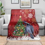 Australia Palm Cockatoo Christmas Blanket Goliath Cockatoo Santa Merry Chrissie - Aussie Hoodie