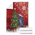 Australia Palm Cockatoo Christmas Blanket Goliath Cockatoo Santa Merry Chrissie - Aussie Hoodie