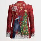 Australia Palm Cockatoo Christmas Blazer Goliath Cockatoo Santa Merry Chrissie - Aussie Hoodie
