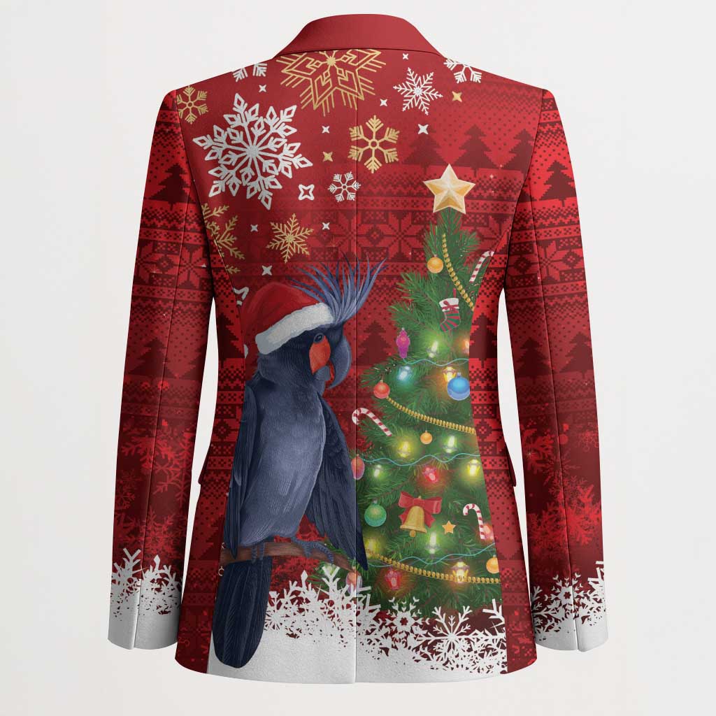 Australia Palm Cockatoo Christmas Blazer Goliath Cockatoo Santa Merry Chrissie - Aussie Hoodie