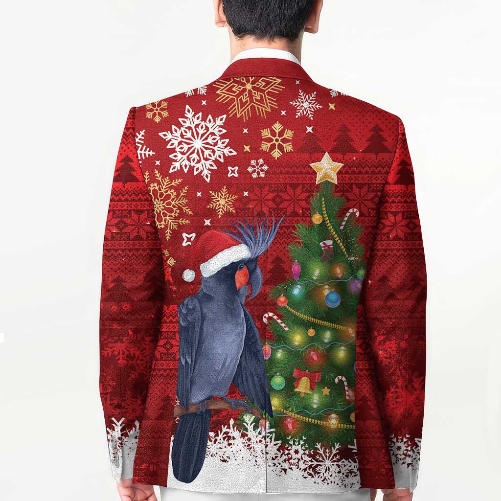 Australia Palm Cockatoo Christmas Blazer Goliath Cockatoo Santa Merry Chrissie - Aussie Hoodie