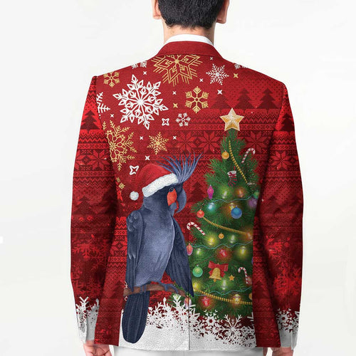 Australia Palm Cockatoo Christmas Blazer Goliath Cockatoo Santa Merry Chrissie - Aussie Hoodie