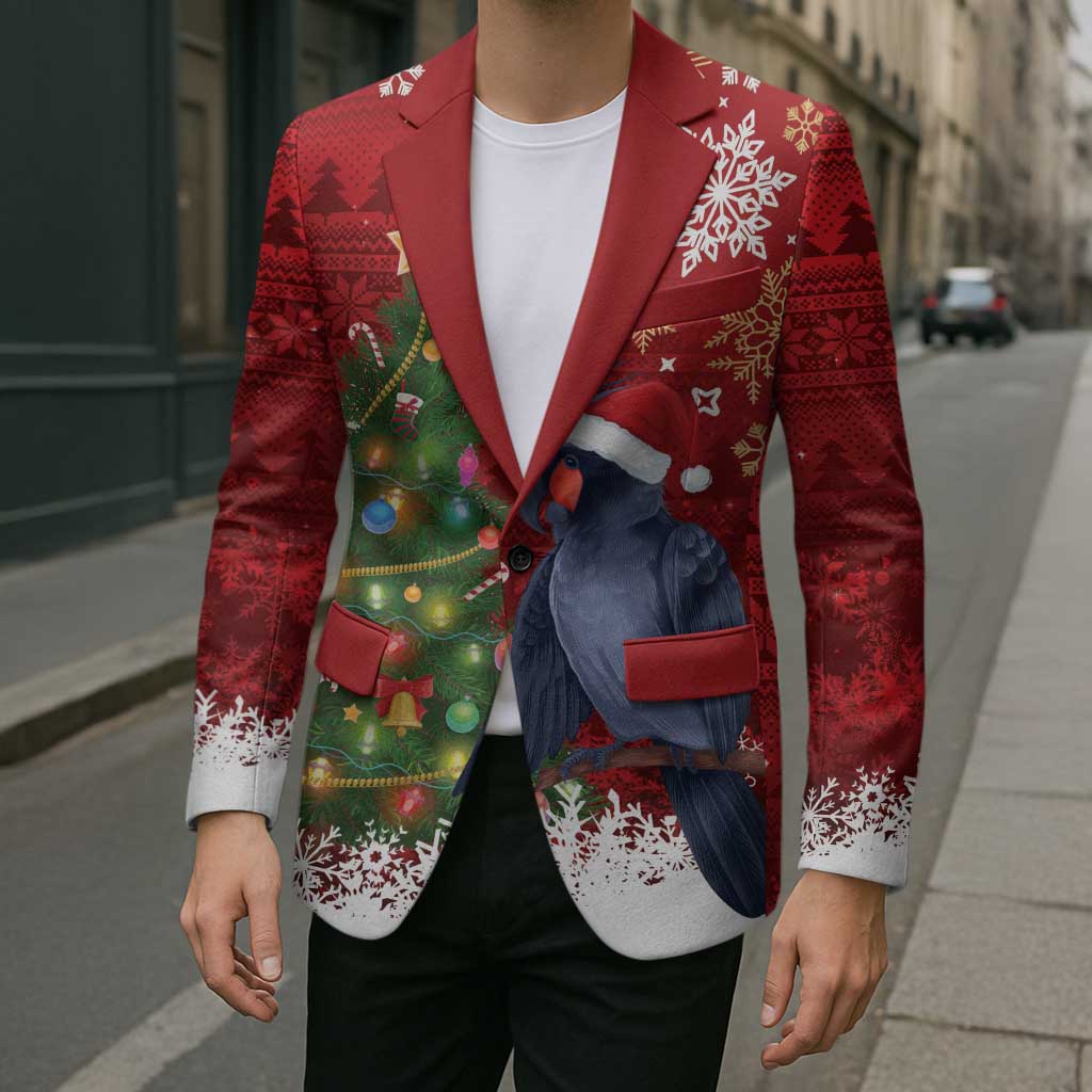 Australia Palm Cockatoo Christmas Blazer Goliath Cockatoo Santa Merry Chrissie - Aussie Hoodie