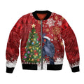 Australia Palm Cockatoo Christmas Bomber Jacket Goliath Cockatoo Santa Merry Chrissie - Aussie Hoodie