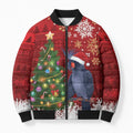Australia Palm Cockatoo Christmas Bomber Puffer Jacket Goliath Cockatoo Santa Merry Chrissie - Aussie Hoodie