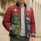 Australia Palm Cockatoo Christmas Bomber Puffer Jacket Goliath Cockatoo Santa Merry Chrissie - Aussie Hoodie