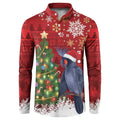 Australia Palm Cockatoo Christmas Button Sweatshirt Goliath Cockatoo Santa Merry Chrissie - Aussie Hoodie