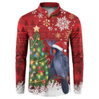 Australia Palm Cockatoo Christmas Button Sweatshirt Goliath Cockatoo Santa Merry Chrissie - Aussie Hoodie