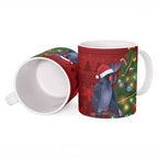 Australia Palm Cockatoo Christmas Ceramic Mug Goliath Cockatoo Santa Merry Chrissie - Aussie Hoodie