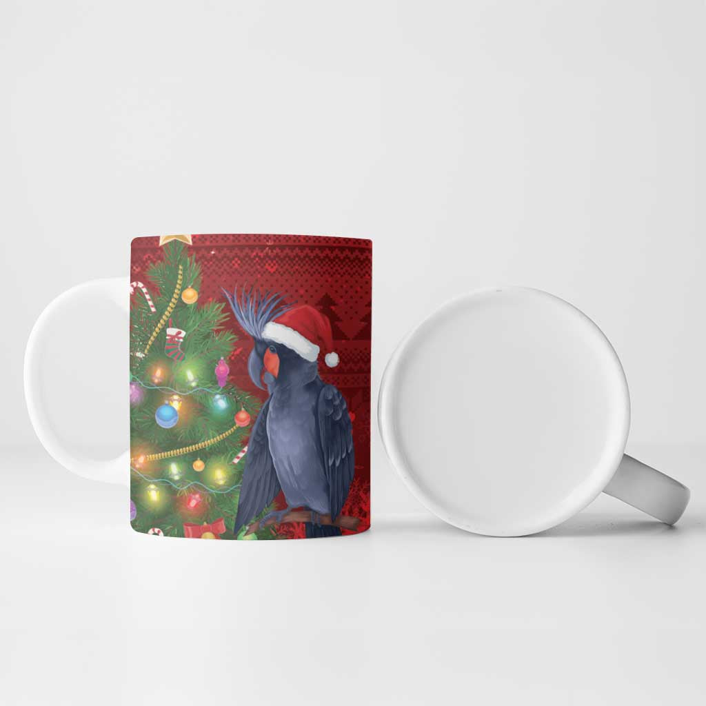 Australia Palm Cockatoo Christmas Ceramic Mug Goliath Cockatoo Santa Merry Chrissie - Aussie Hoodie