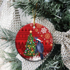 Australia Palm Cockatoo Christmas Ceramic Ornament Goliath Cockatoo Santa Merry Chrissie - Aussie Hoodie