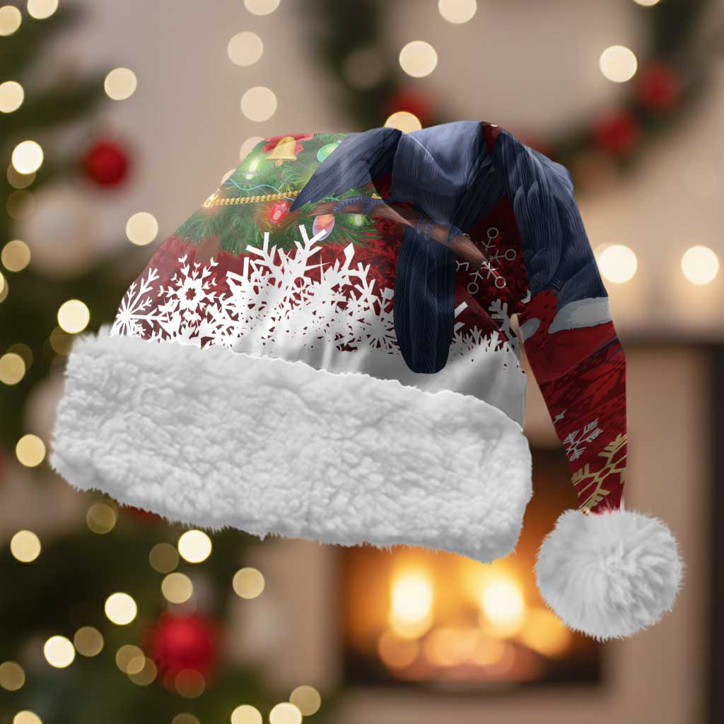 Australia Palm Cockatoo Christmas Santa Hat Goliath Cockatoo Santa Merry Chrissie - Aussie Hoodie