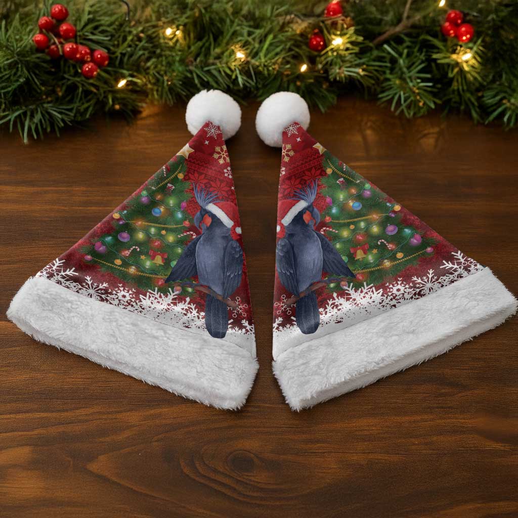 Australia Palm Cockatoo Christmas Santa Hat Goliath Cockatoo Santa Merry Chrissie - Aussie Hoodie