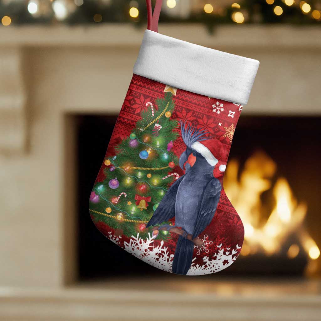 Australia Palm Cockatoo Christmas Stocking Goliath Cockatoo Santa Merry Chrissie - Aussie Hoodie