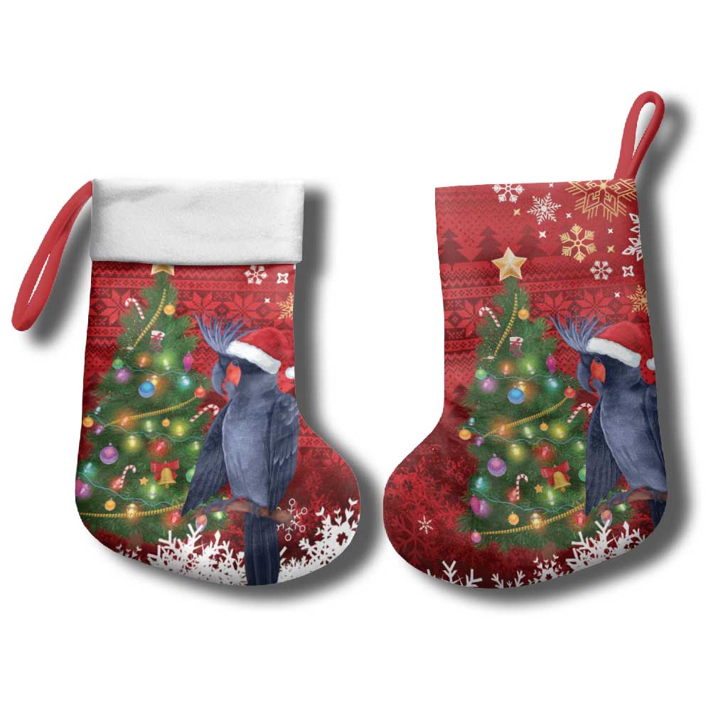 Australia Palm Cockatoo Christmas Stocking Goliath Cockatoo Santa Merry Chrissie - Aussie Hoodie