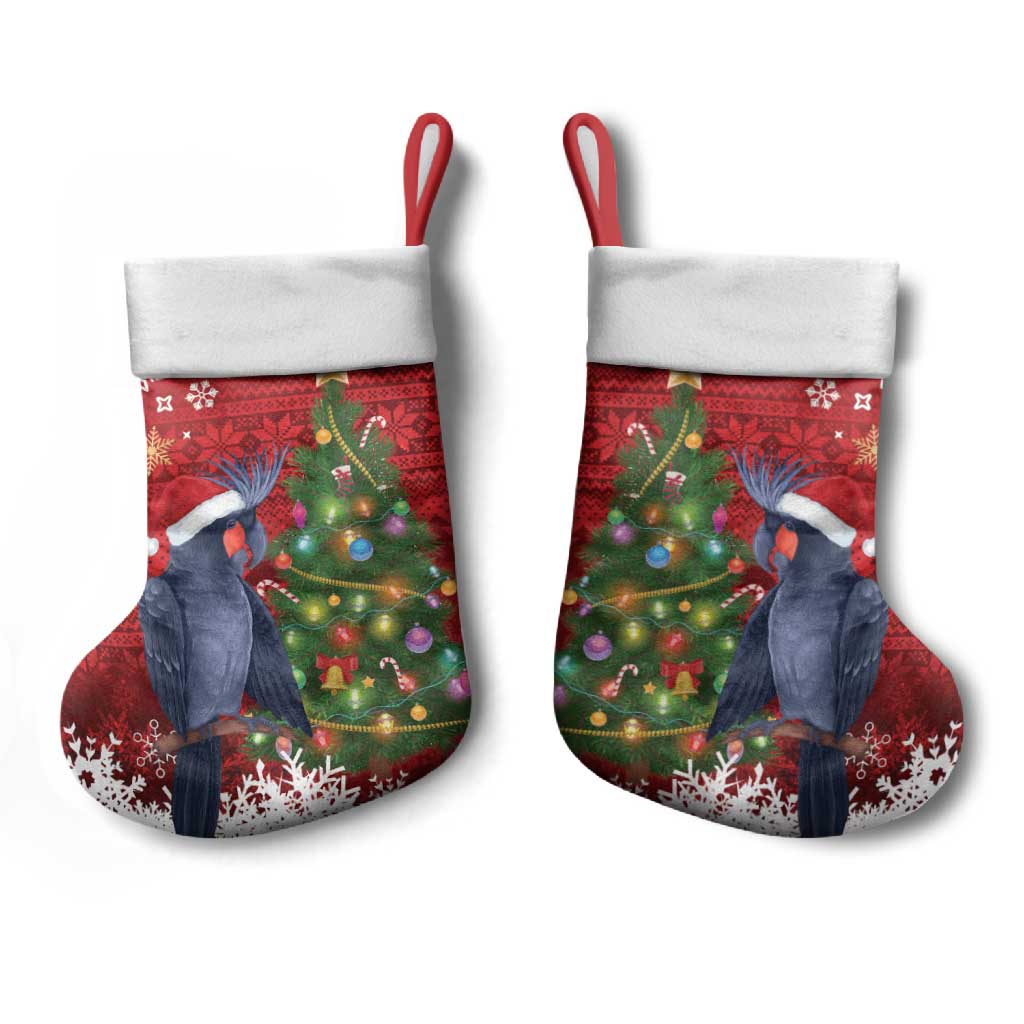 Australia Palm Cockatoo Christmas Stocking Goliath Cockatoo Santa Merry Chrissie - Aussie Hoodie
