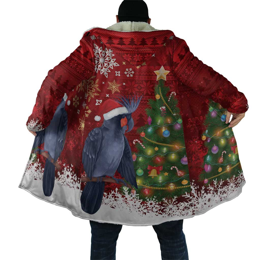 Australia Palm Cockatoo Christmas Cloak Goliath Cockatoo Santa Merry Chrissie - Aussie Hoodie